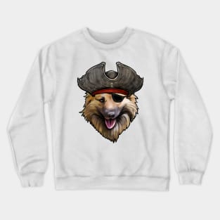 Icelandic Sheepdog Pirate Crewneck Sweatshirt